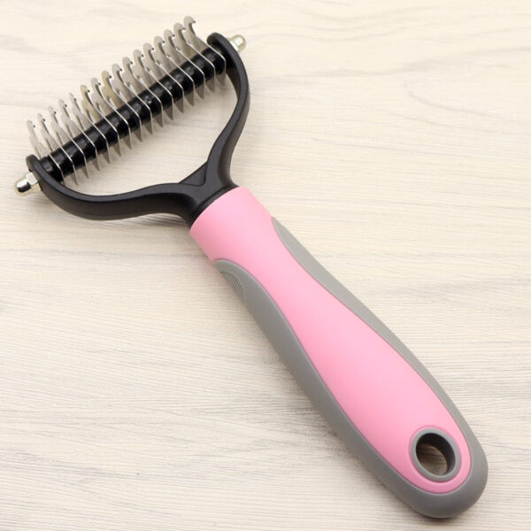 Pet Long-haired Dogknot Comb Double-sided Blade Dog - Image 2