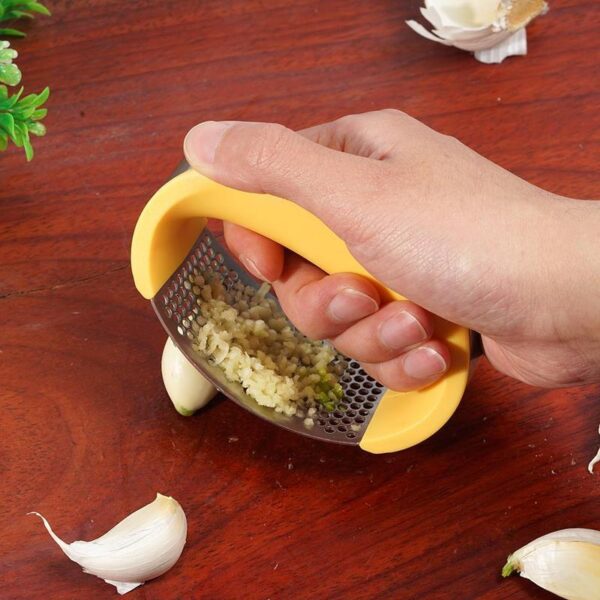 Stainless Steel Garlic Masher Garlic Press Household Manual Curve Fruit Vegetable Tools Kitchen Gadgets - Image 6